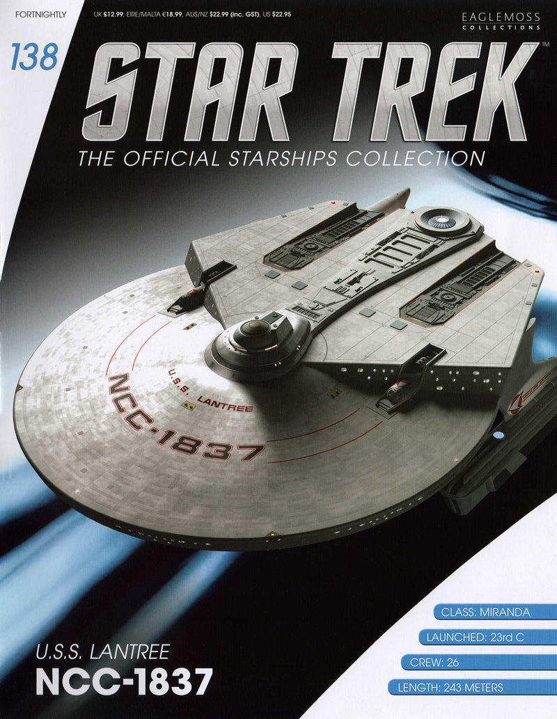 USS Lantree NCC-1837 Model Die Cast Ship (Eaglemoss / Star Trek), additional view
