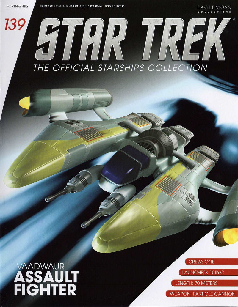 Vaadwaur Assault Fighter Model Die Cast Ship (Eaglemoss / Star Trek), additional view