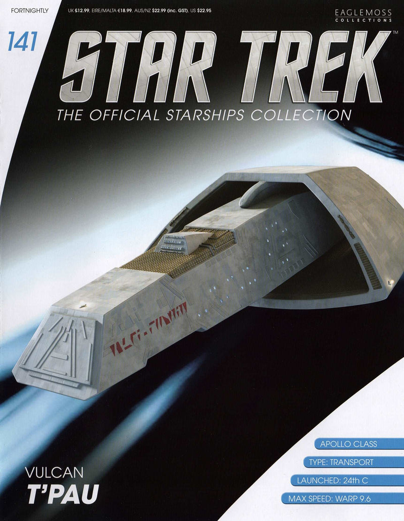 Vulcan T'Pau NSP-17938 (Apollo-class) Model Die Cast Ship (Eaglemoss Star Trek), size reference