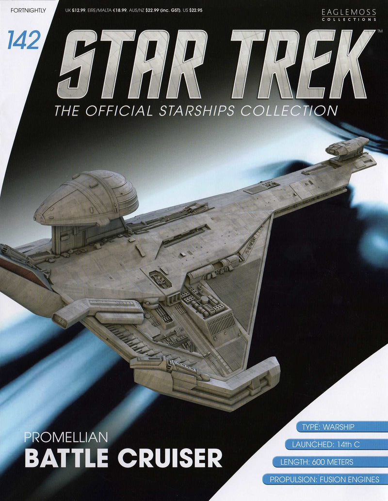 Promellian Battle Cruiser Model Die Cast Ship (Eaglemoss / Star Trek), additional view