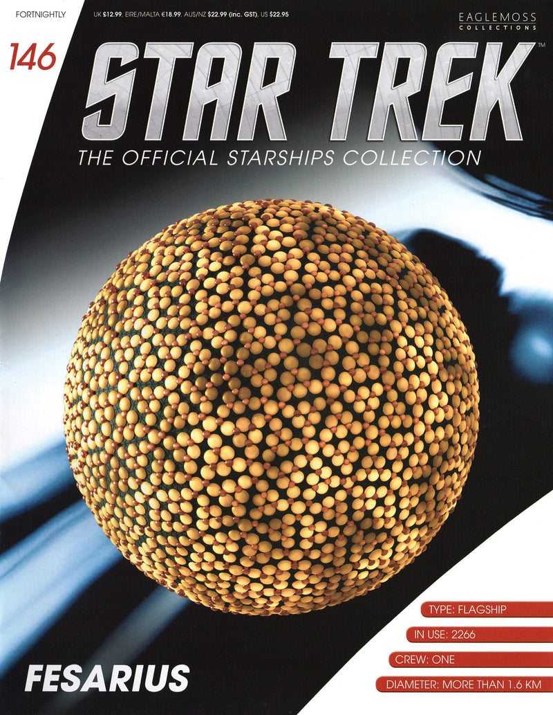 Fesarius Model Die Cast Ship (Eaglemoss / Star Trek), packaging shot