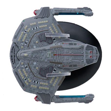 Saber-class (U.S.S. Yeager NCC-61947) Model Die Cast Ship (Eaglemoss / Star Trek), side angle