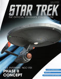 U.S.S. Enterprise NCC-1701 (Phase II concept) Model Die Cast Ship BONUS ISSUE (Eaglemoss / Star Trek), close-up detail