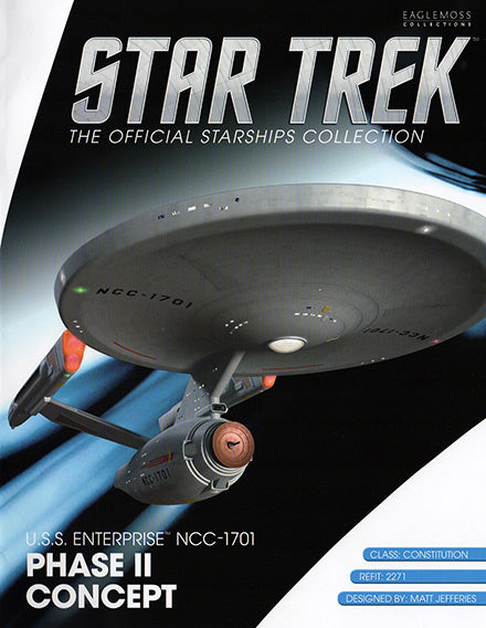 U.S.S. Enterprise NCC-1701 (Phase II concept) Model Die Cast Ship BONUS ISSUE (Eaglemoss / Star Trek), close-up detail