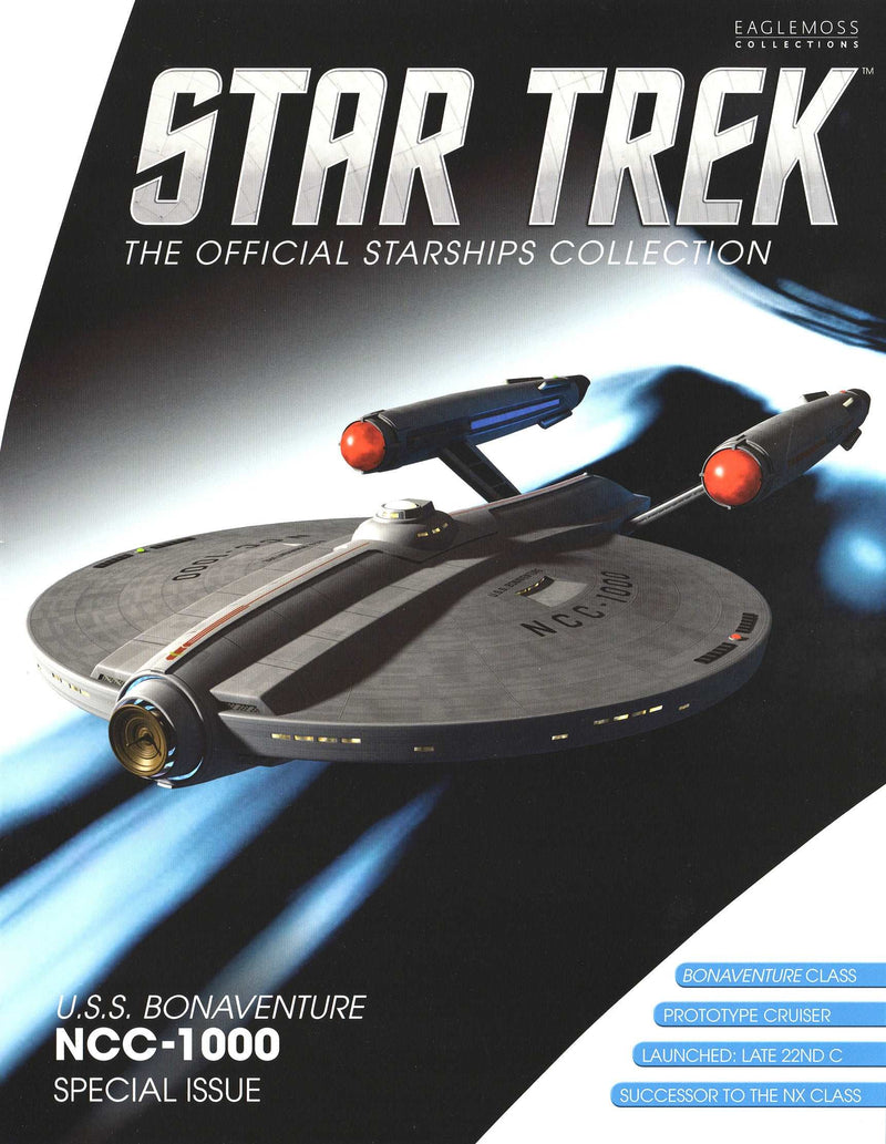 U.S.S. Bonaventure NCC-1000 Model Diecast Ship BONUS ISSUE (Eaglemoss / Star Trek), rear view