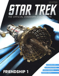Friendship 1 (UESPA-1) Starship Die Cast Ship BONUS ISSUE (Eaglemoss / Star Trek), side angle