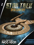 U.S.S. Discovery NCC-1031 (Crossfield class) Starship Die-Cast Model Discovery SSDUK002 (Eaglemoss / Star Trek), in display