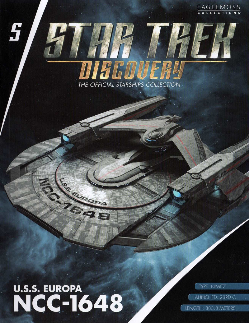 U.S.S. Europa NCC-1648 Discovery Ships Model Diecast Ship (Eaglemoss / Star Trek), close-up detail