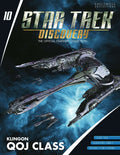 Klingon QOJ Class Discovery Ships Model Diecast Ship (Eaglemoss / Star Trek), in display