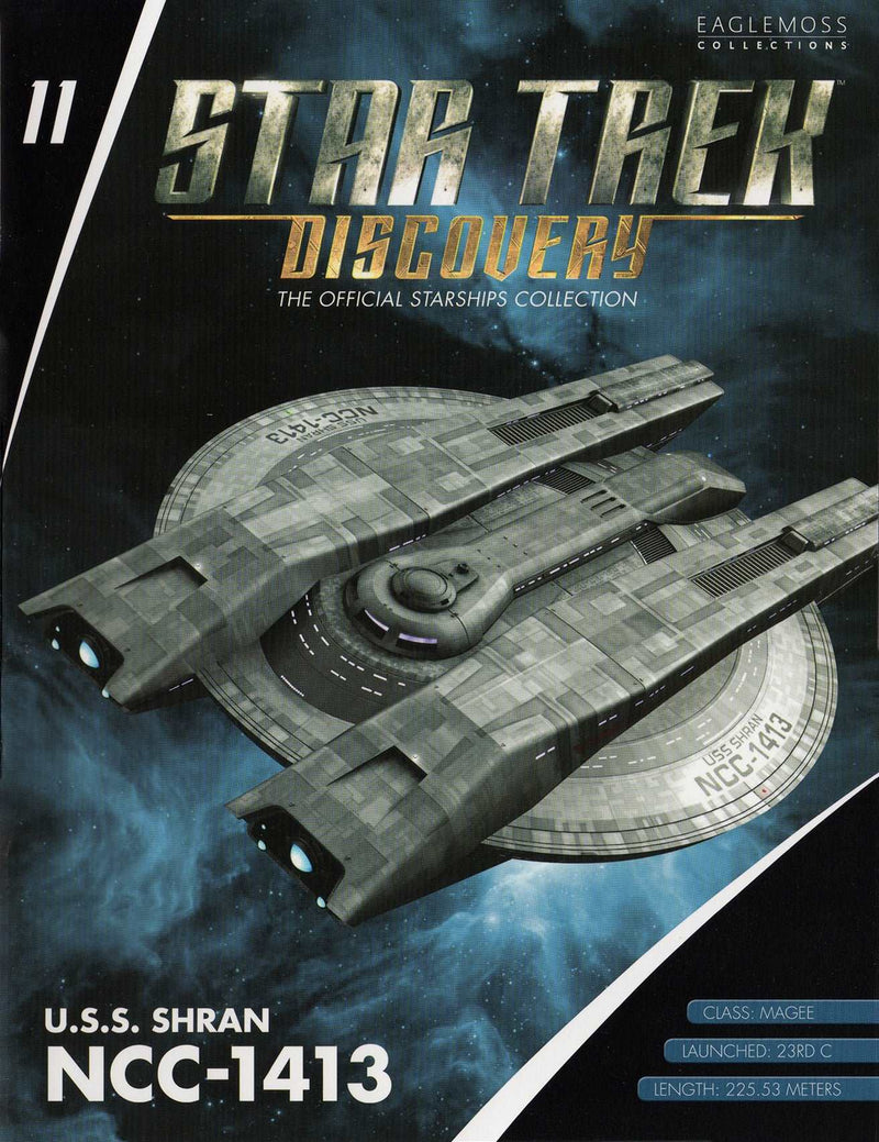 U.S.S. Shran NCC-1413 (Magee-class) Discovery Ships Model Diecast Ship SSDUK011 (Eaglemoss / Star Trek), packaging shot