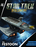 The Festoon (Baron Grimes' Ship) Discovery Ships Model Diecast Ship SSDUK016 (Eaglemoss / Star Trek), in display