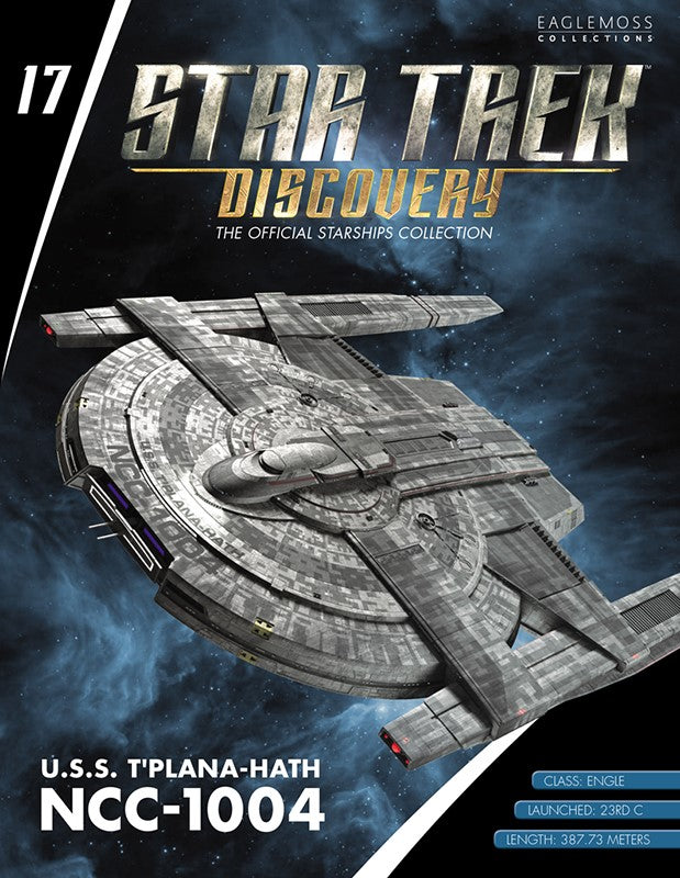 U.S.S. T'Plana-Hath NCC-1004 (Engle-class) Discovery Ships Model Diecast Ship SSDUK017 (Eaglemoss / Star Trek), rear view