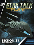 Section 31 Nimrod-class NI-0064 Model Discovery Diecast Ship (Eaglemoss / Star Trek), rear view
