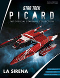 La Sirena (Kaplan F17-class) FC Model Diecast Ship Picard Universe (Eaglemoss / Star Trek), in display