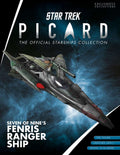 Seven of Nine’s Fenris Ranger Ship Die-Cast Model Picard (Eaglemoss / Star Trek), packaging shot