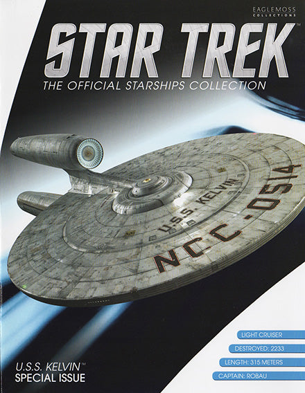 Kelvin NCC-0514 Model Die Cast Ship SPECIAL ISSUE (Eaglemoss / Star Trek), size reference