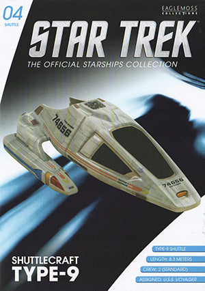 Type-9 Shuttlecraft 74656 Cochrane Shuttlecraft Model Die Cast Ship (Eaglemoss / Star Trek), close-up detail
