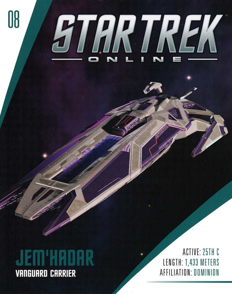 Jem'Hadar Vanguard Carrier Model Diecast Ship STO (Eaglemoss / Star Trek), rear view