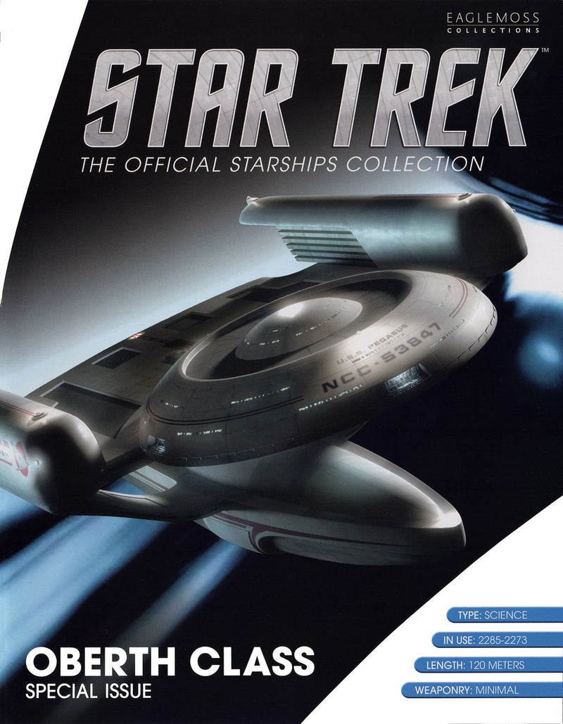 Oberth Class U.S.S. Pegasus NCC-53847 XL EDITION Model Diecast Ship (Eaglemoss / Star Trek), rear view