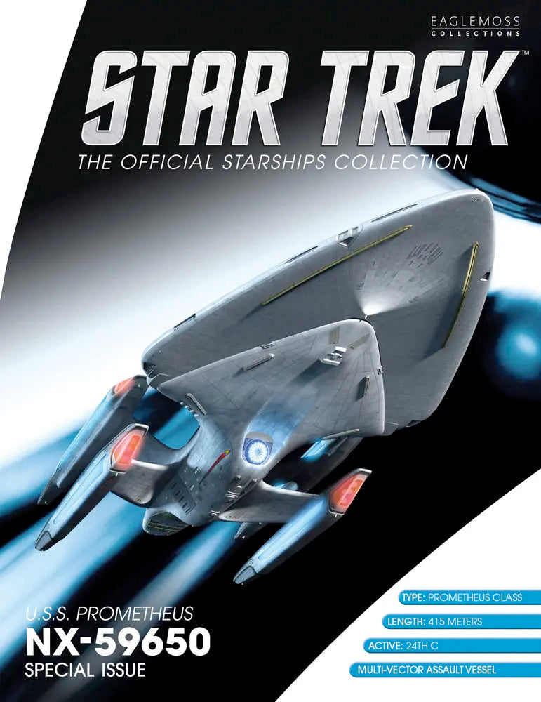 U.S.S. Prometheus NX-59650 XL EDITION Model Diecast Ship (Eaglemoss / Star Trek), rear view