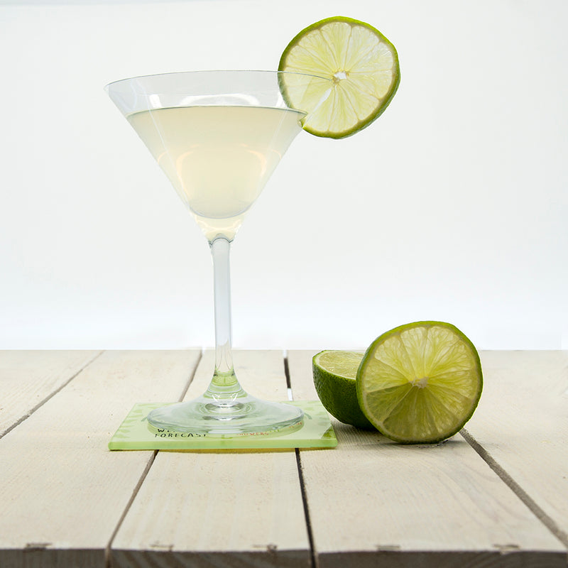 Personalised It's Raining Cocktails! Square Glass Coaster