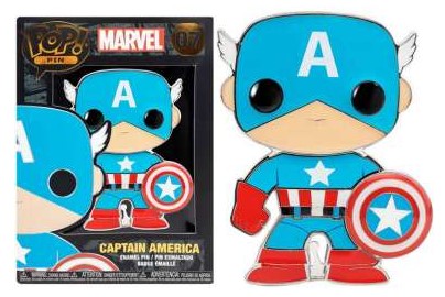 Captain America Marvel Comic Funko POP! Enamel Pin