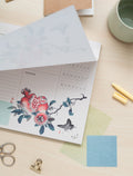 Hokusai A4 Weekly Planner 54 Sheets English Language close up detail
