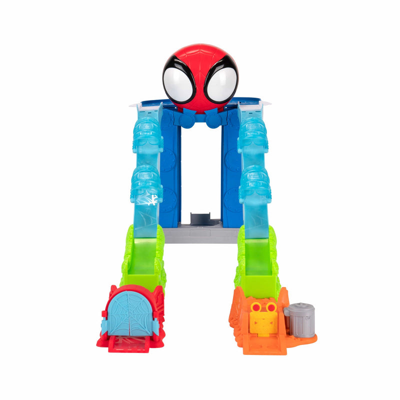 Spidey and his Amazing Friends Spidey’s Mega Jump HQ Track, packaging shot