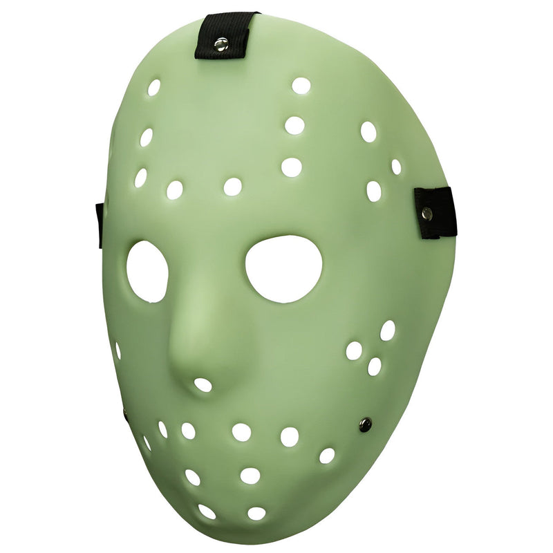 Killer Hockey Goalie Glow in the Dark Injection Mask (Similar to Friday the 13th Jason Mask)