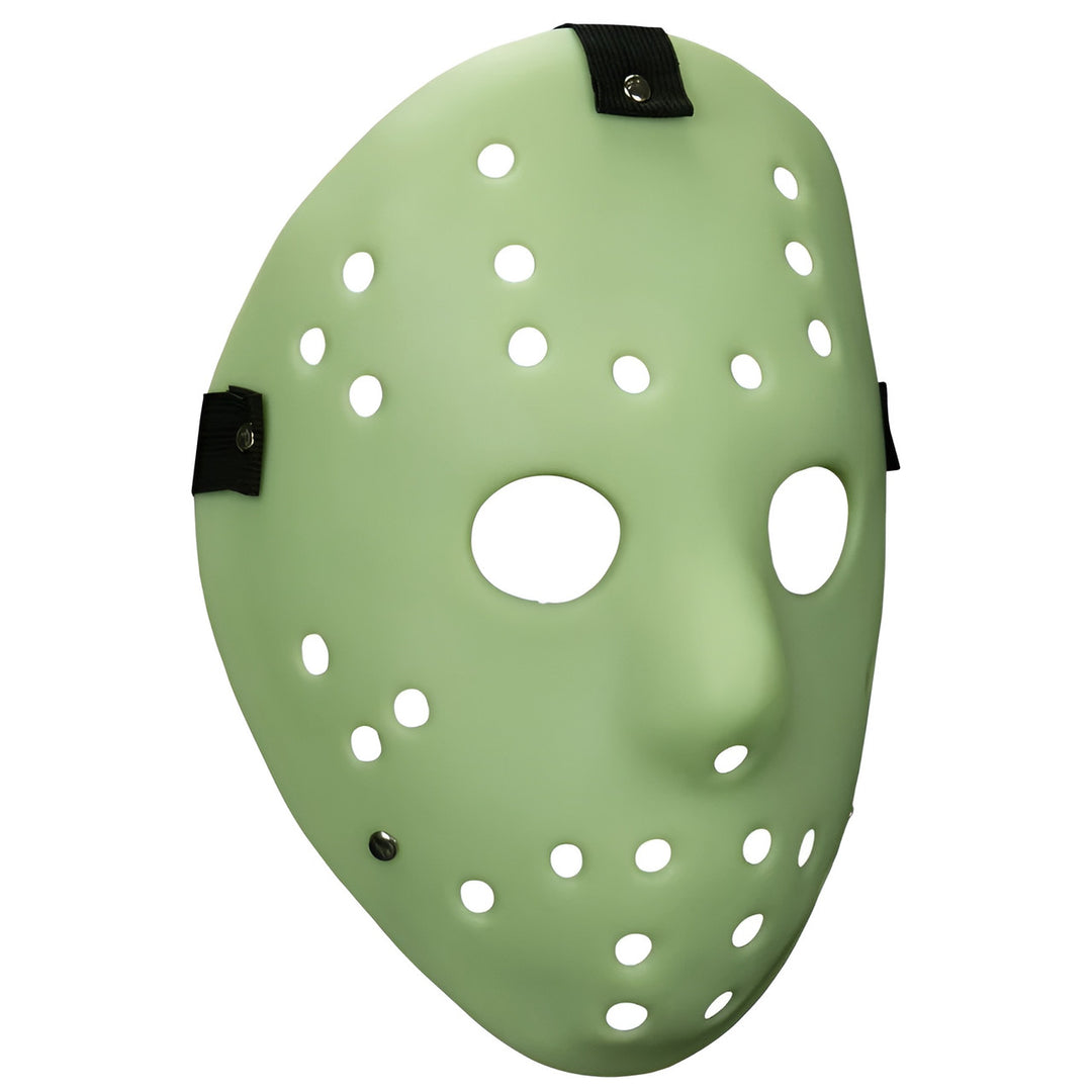 Killer Hockey Goalie Glow in the Dark Injection Mask (Similar to Friday the 13th Jason Mask)