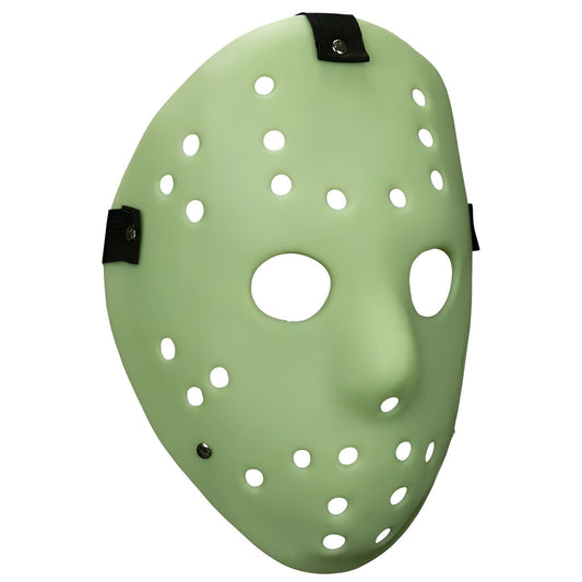 Killer Hockey Goalie Glow in the Dark Injection Mask (Similar to Friday the 13th Jason Mask)