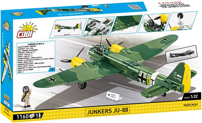 Cobi World War II Junkers Ju 88 (1160 Pieces)