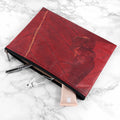 Leaf Leather Clutch Bag - Large