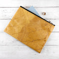 Leaf Leather Clutch Bag - Large