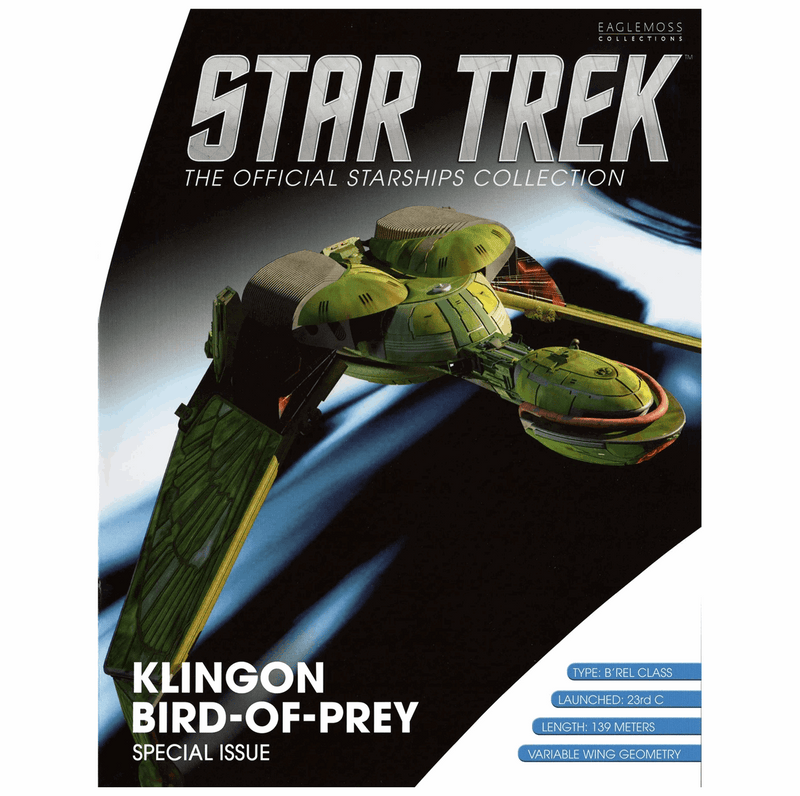 Klingon Bird-of-Prey (B'rel-class) XL EDITION Diecast Model Ship (Eaglemoss / Star Trek), close-up detail