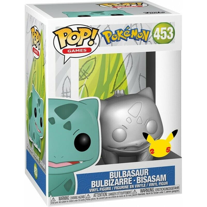 Metalic Bulbasaur Pokemon 25th Anniversary Games Funko POP! Vinyl Figure