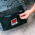 Keith Haring Polyester Backpack With Four Pockets design detail