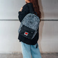Keith Haring Polyester Backpack With Four Pockets side angle