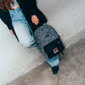 Keith Haring Polyester Backpack With Four Pockets close up detail