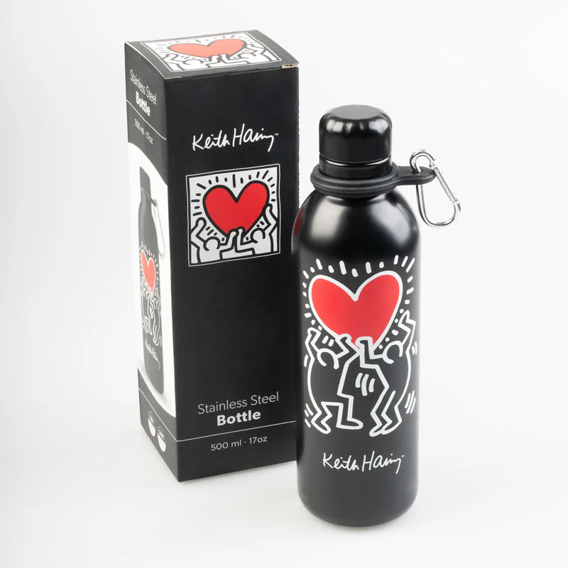 Keith Haring Hot & Cold 500ml Metal Bottle side angle