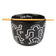 Keith Haring Ceramic Ramen Bowl 600 ml Microwave Safe