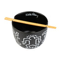 Keith Haring Ceramic Ramen Bowl 600 ml Microwave Safe alternate view