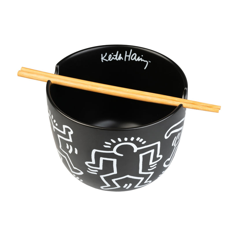 Keith Haring Ceramic Ramen Bowl 600 ml Microwave Safe alternate view