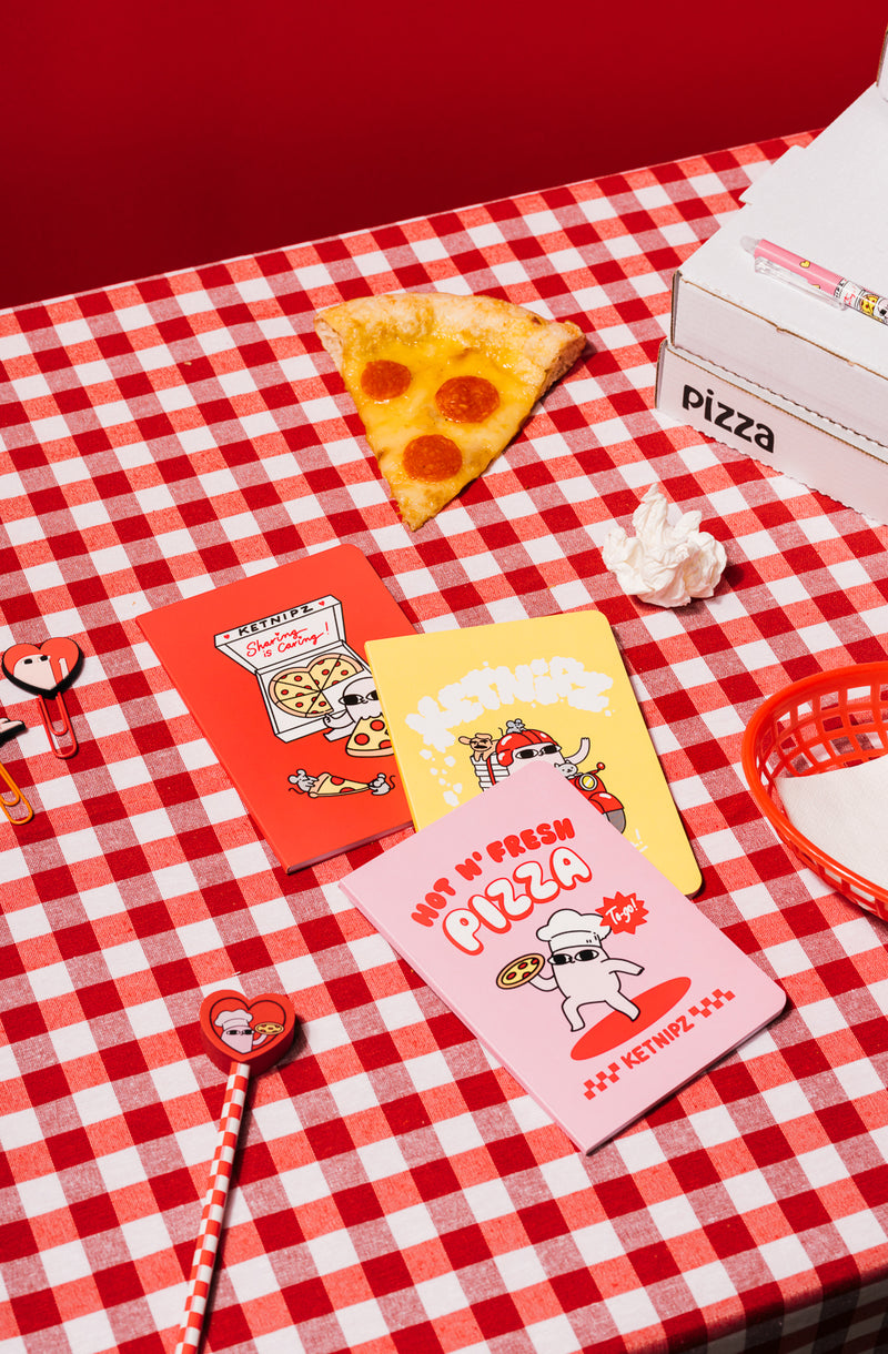 Ketnipz Stationery Set With A6 Notebooks and Pencil Case close up detail