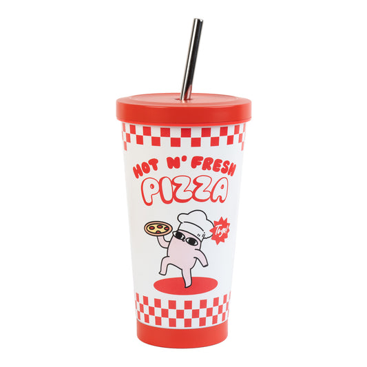 Ketnipz Stainless Steel Tumbler With Straw 550 ml