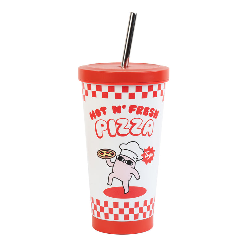 Ketnipz Stainless Steel Tumbler With Straw 550 ml