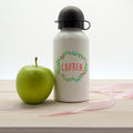 Personalised Kids Wreath Festival Water Bottle