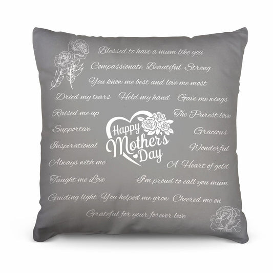 Kind Words - Mother's day Cushion - Two Sizes collectible from https://britishmade.gifts/