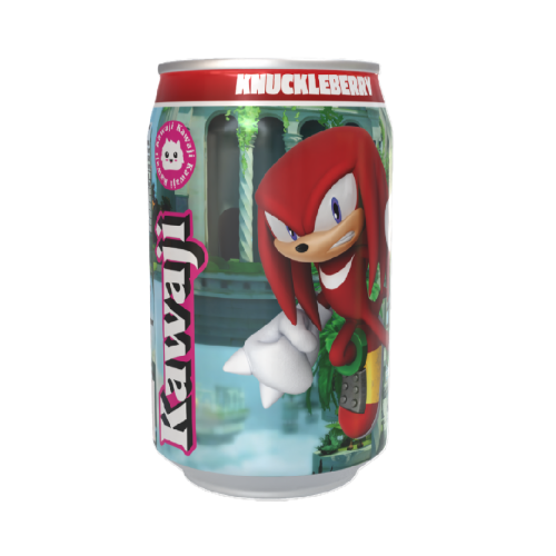 Sonic the Hedgehog Knuckleberry Summer Fruits  Flavour Soda Featuring Knuckles