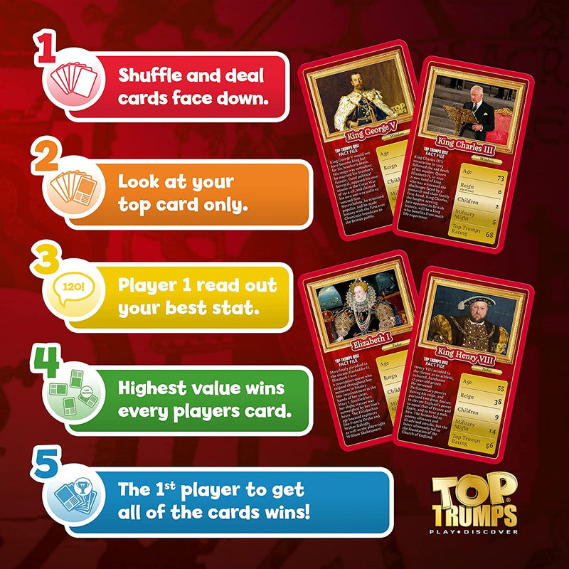 Top Trumps Classics Kings and Queens - Image 3